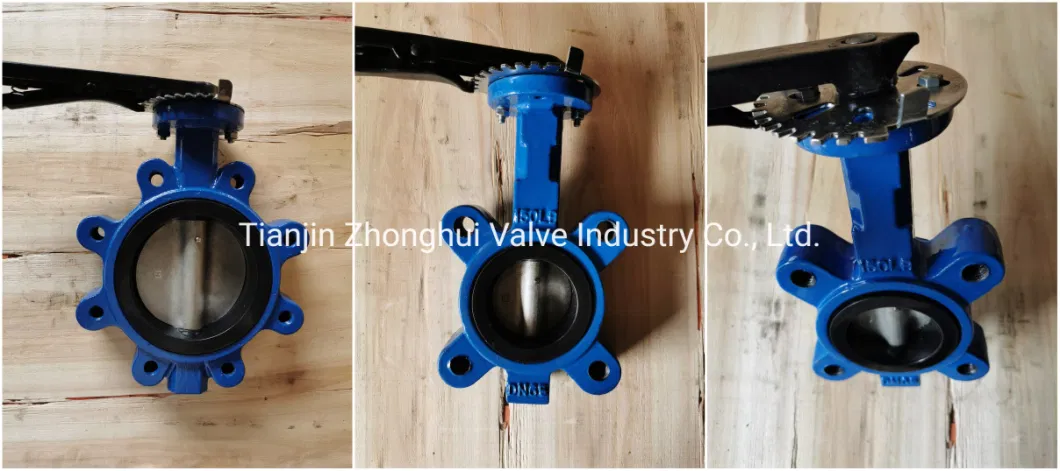 General Use Wafer Type Lock Lever Actuator Butterfly Valve