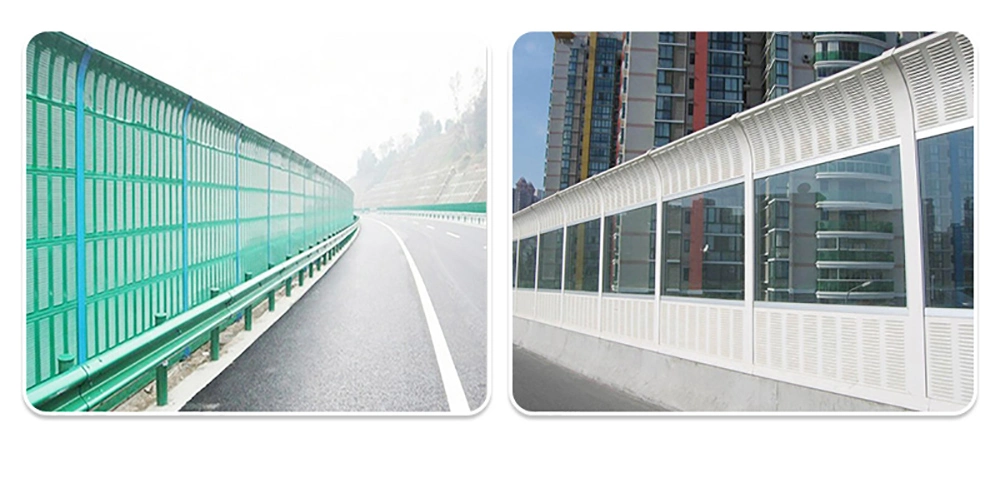 Galvanized Steel Sheet White/Green/Blue Acoustic Highways Sound Noise Barriers