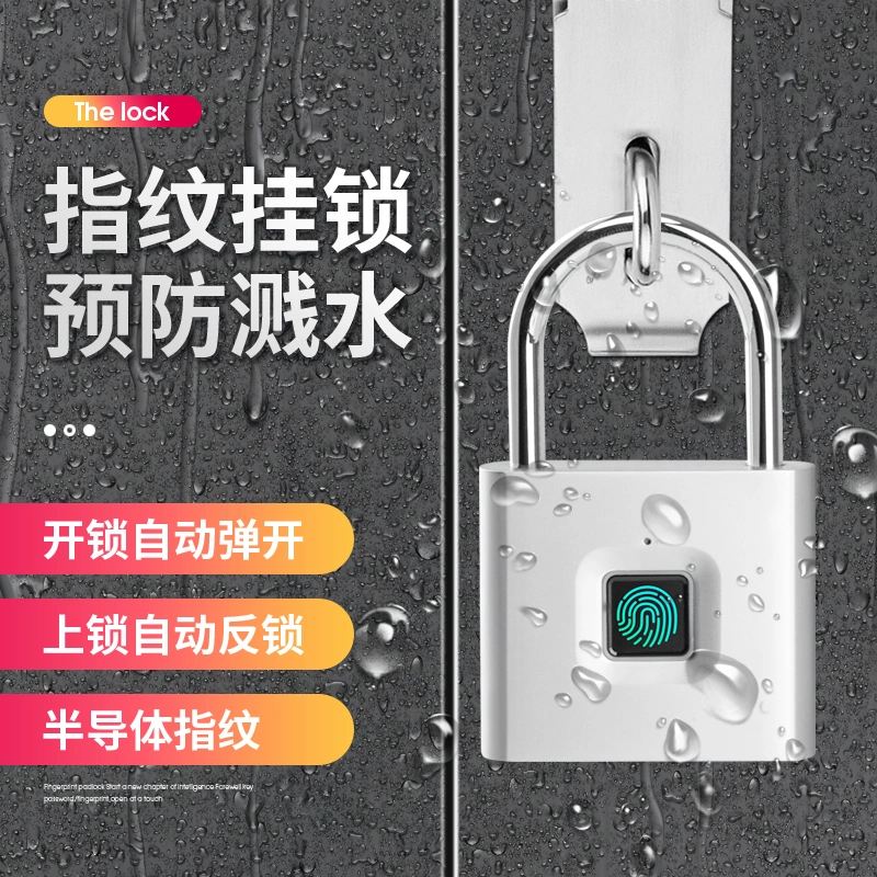 Bluetooth APP and Fingerprint Smart Padlock USB Fingerprint Safe Lock Anti Theft