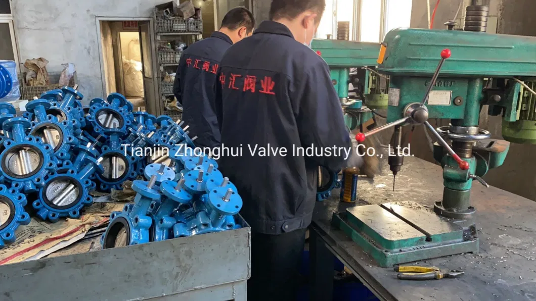 General Use Wafer Type Lock Lever Actuator Butterfly Valve