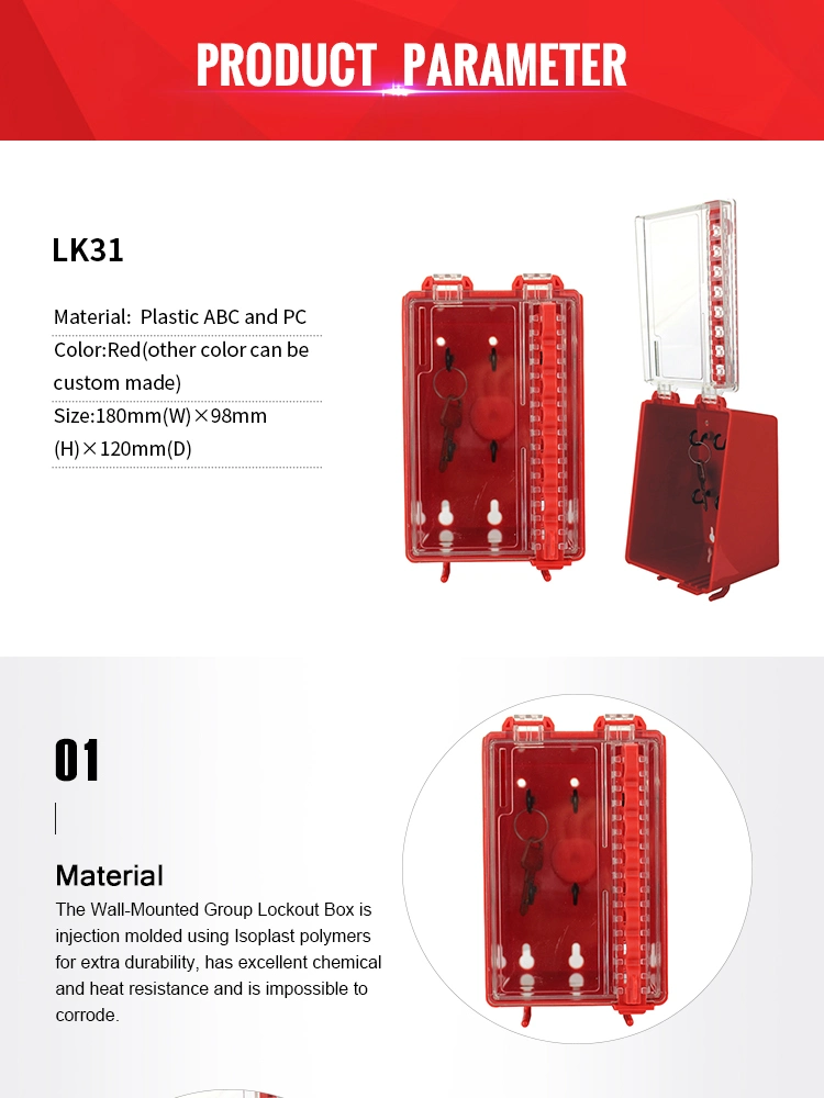 Industrial Portable Lockout Padlock Key Lock Box (LK31)