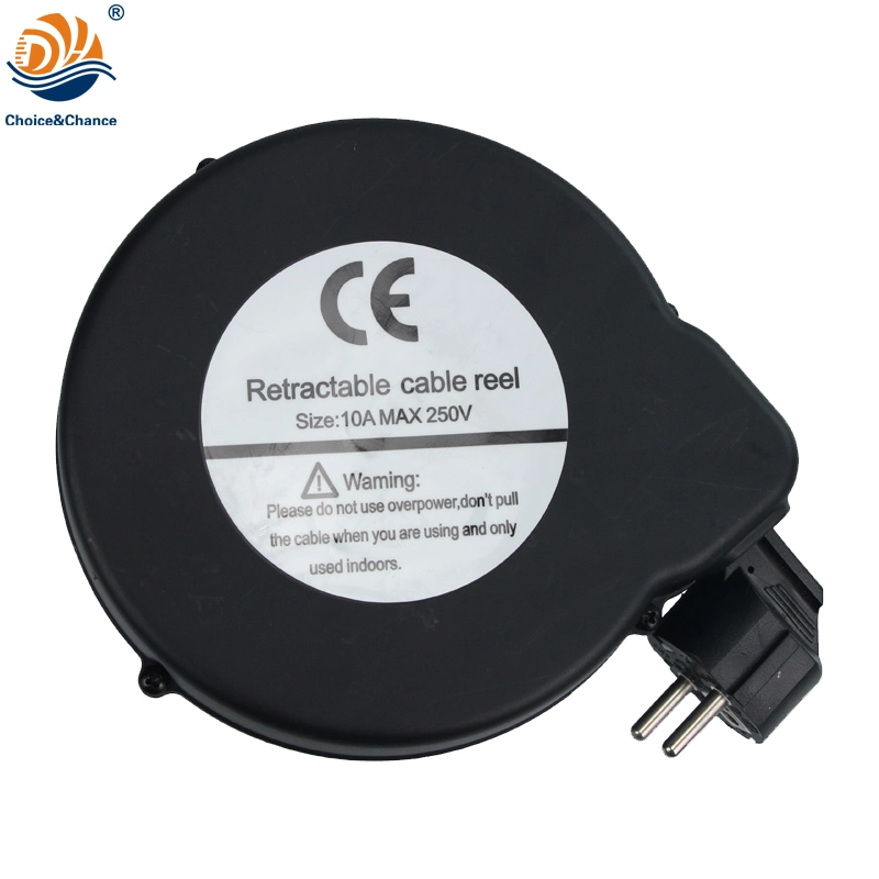 South Africa Standard Power Supply Cord Extension Retractable Cable Reel