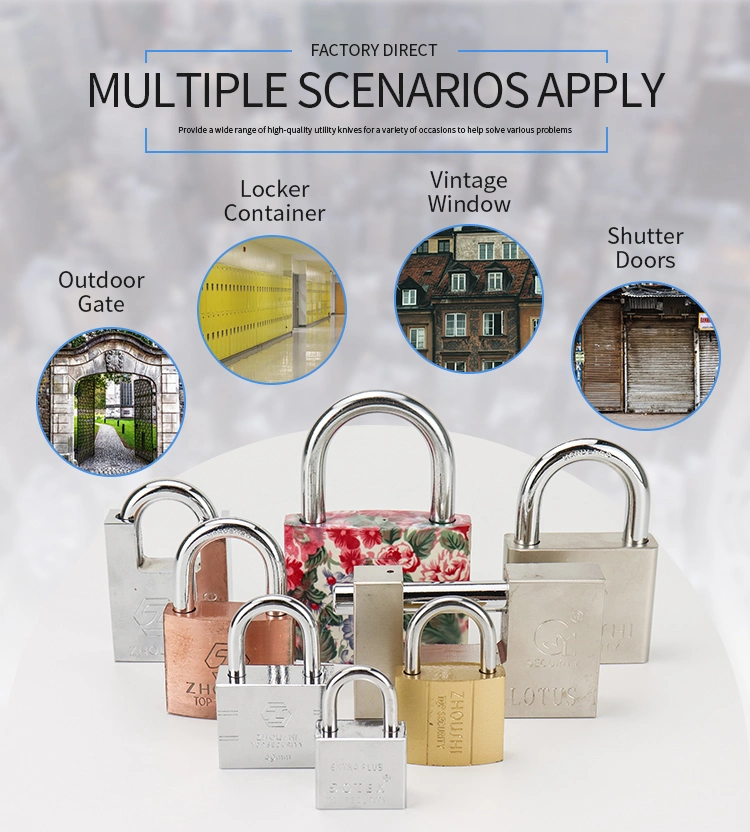 Hardened Rectangular Padlock Steel Padlocks for Industry Warehouse Gates