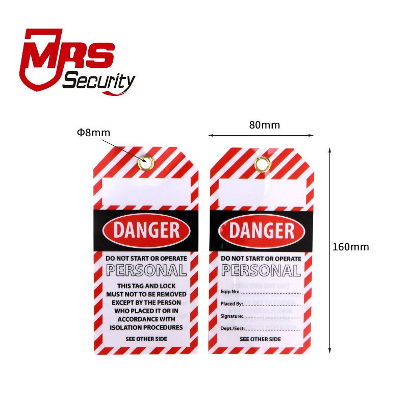 Equipment Locked out Do Not Operate Safety Lockout Tagout PVC Warning Tag