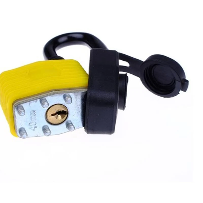 Safety Padlock with PVC Cover Waterproof Steel Laminated Padlock