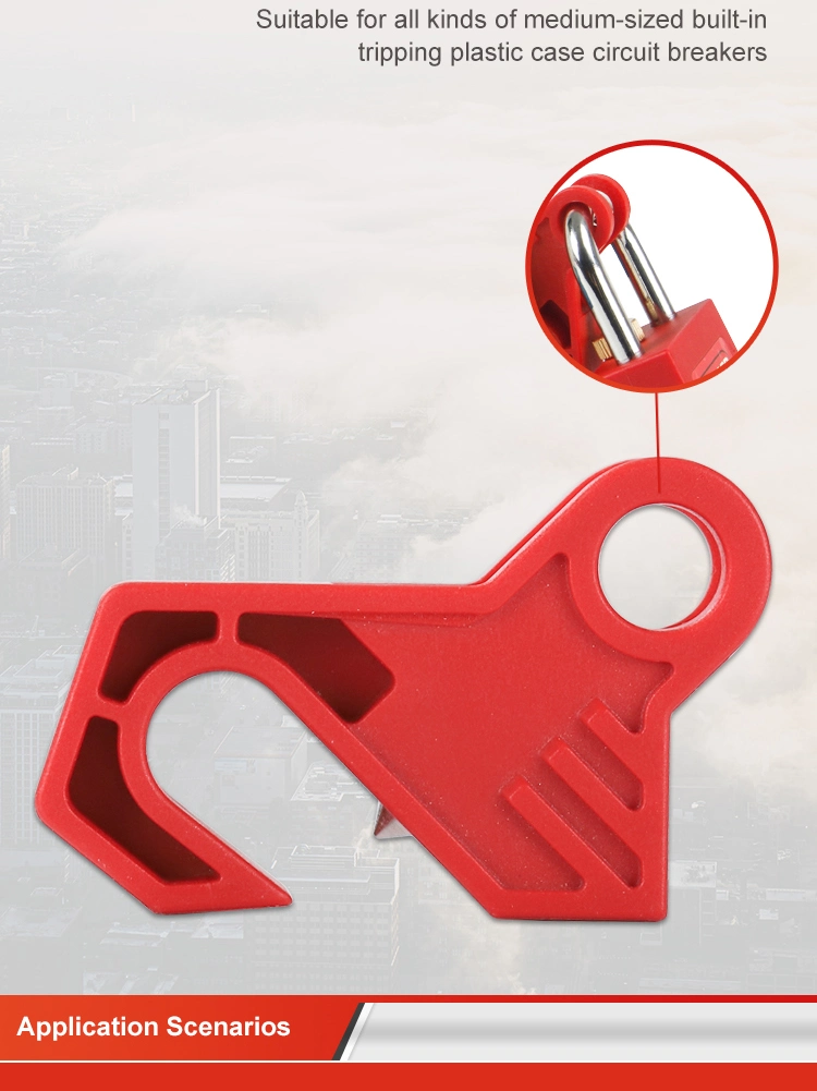 Insulation Miniature Circuit Breaker Lockout Tagout ABS Material Customized Safety Lock