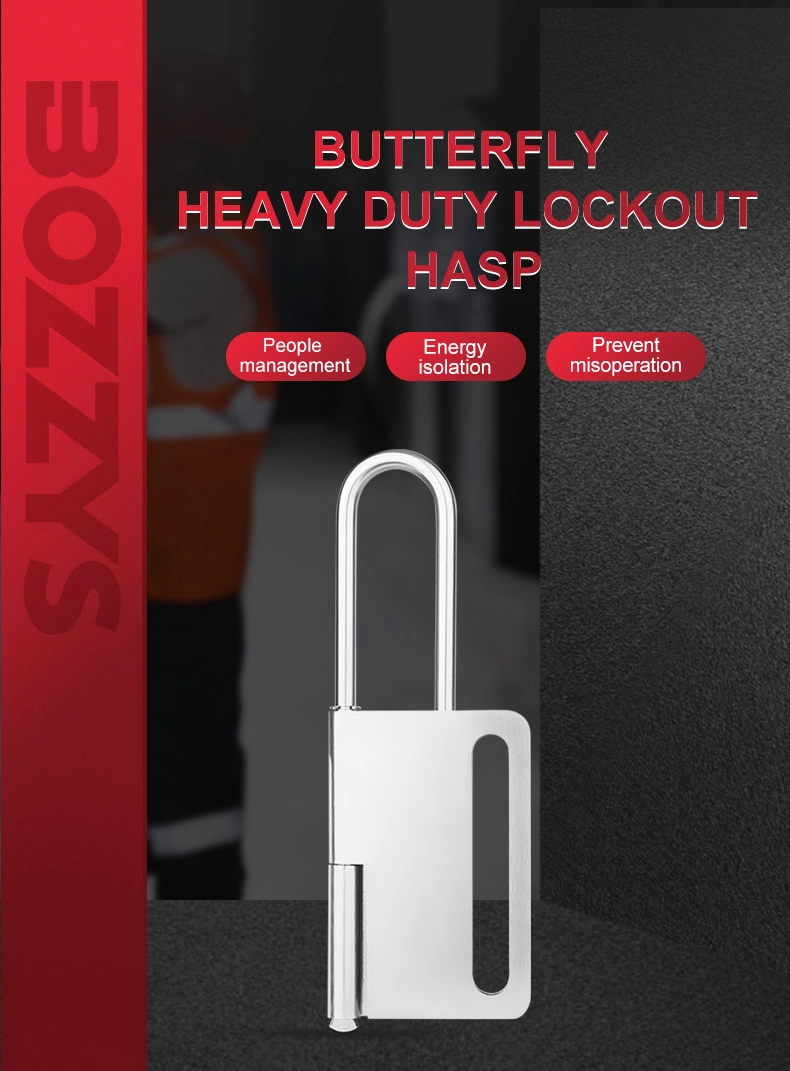 Heavy Duty Steel Safety Butterfly Lockout Hasp