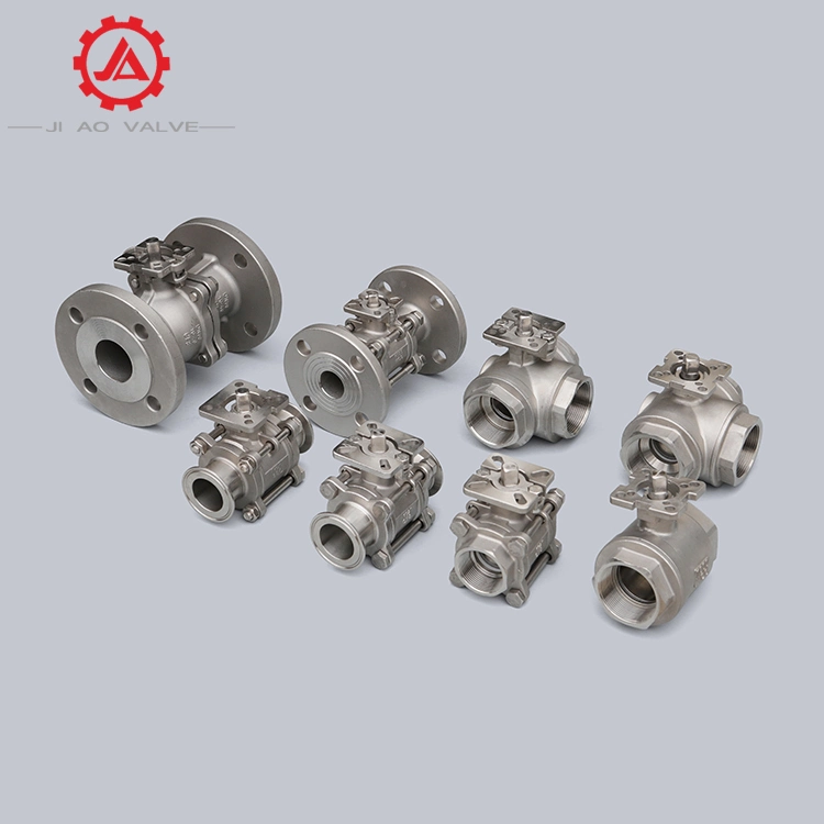 Pneumatic Stainless Steel Ball Valve with High Platform