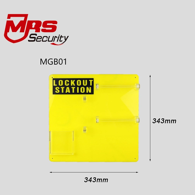 Mgb01 Acrylic Plate Hanging Board Wall Mounted Lockout Station Safety Lock Loto