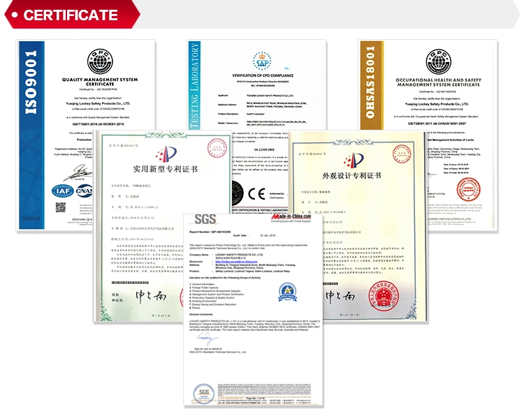 Lockey Loto Logo Designed Industrial Standard Safety Gate Valve Lockout