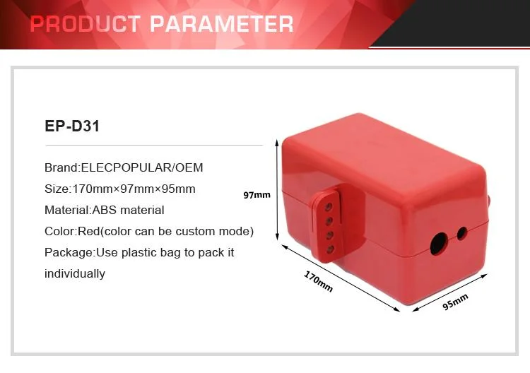 Polystyrene Material Industry Electrical Pneumatic Plug Lockout