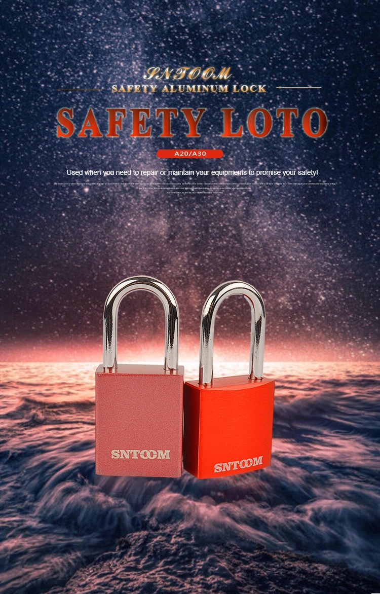 Industrial Maintenance Auto-Popup Aluminum Safety Lockout Padlock