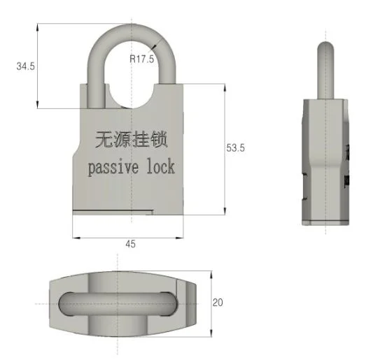 Zonzen Cylinder Padlock for Industrial Cabinet GS011