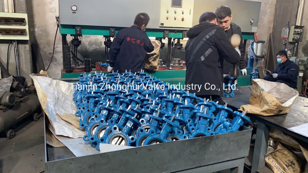 General Use Wafer Type Lock Lever Actuator Butterfly Valve