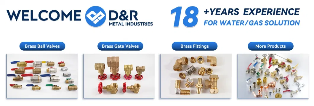 D&R Custom Any Size 1/2 - 2 Inch Male and Female Thread Gas Long Handle Brass Ball Valve