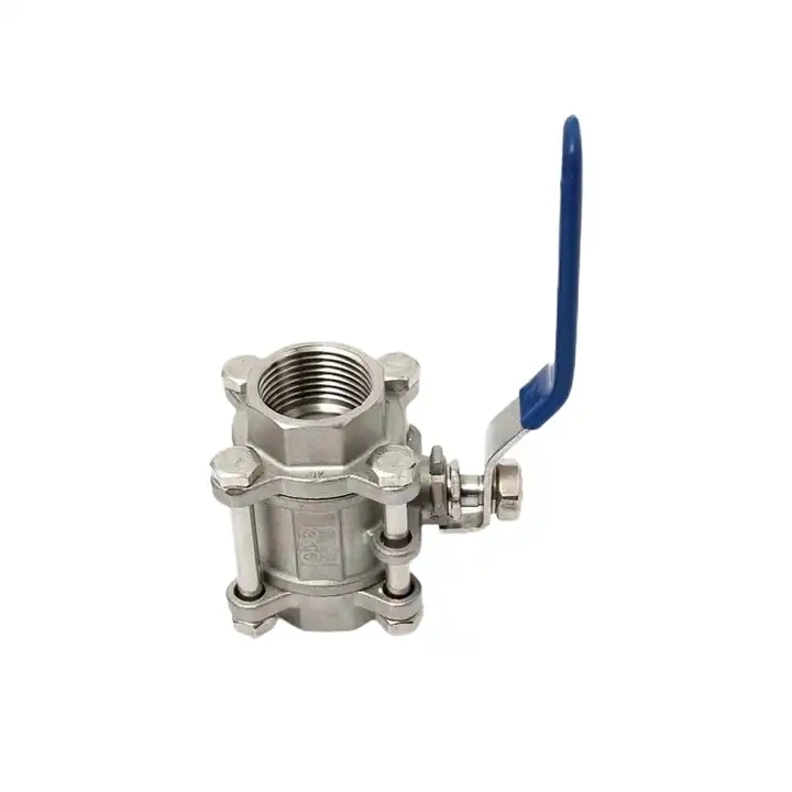 Stainless Steel 3PC Ball Valve ISO Locking Device