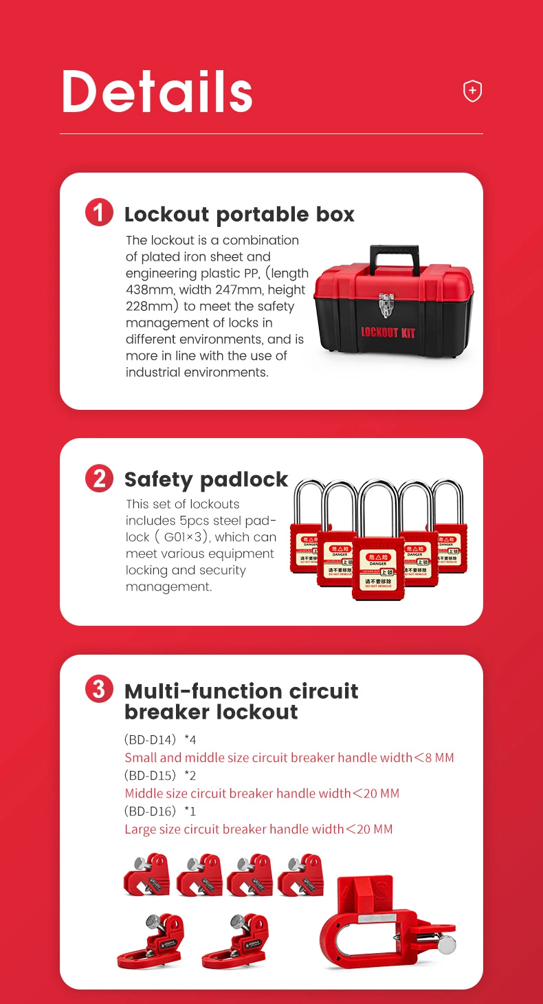 Portable Electrical Isolation Combination Bag Lockout