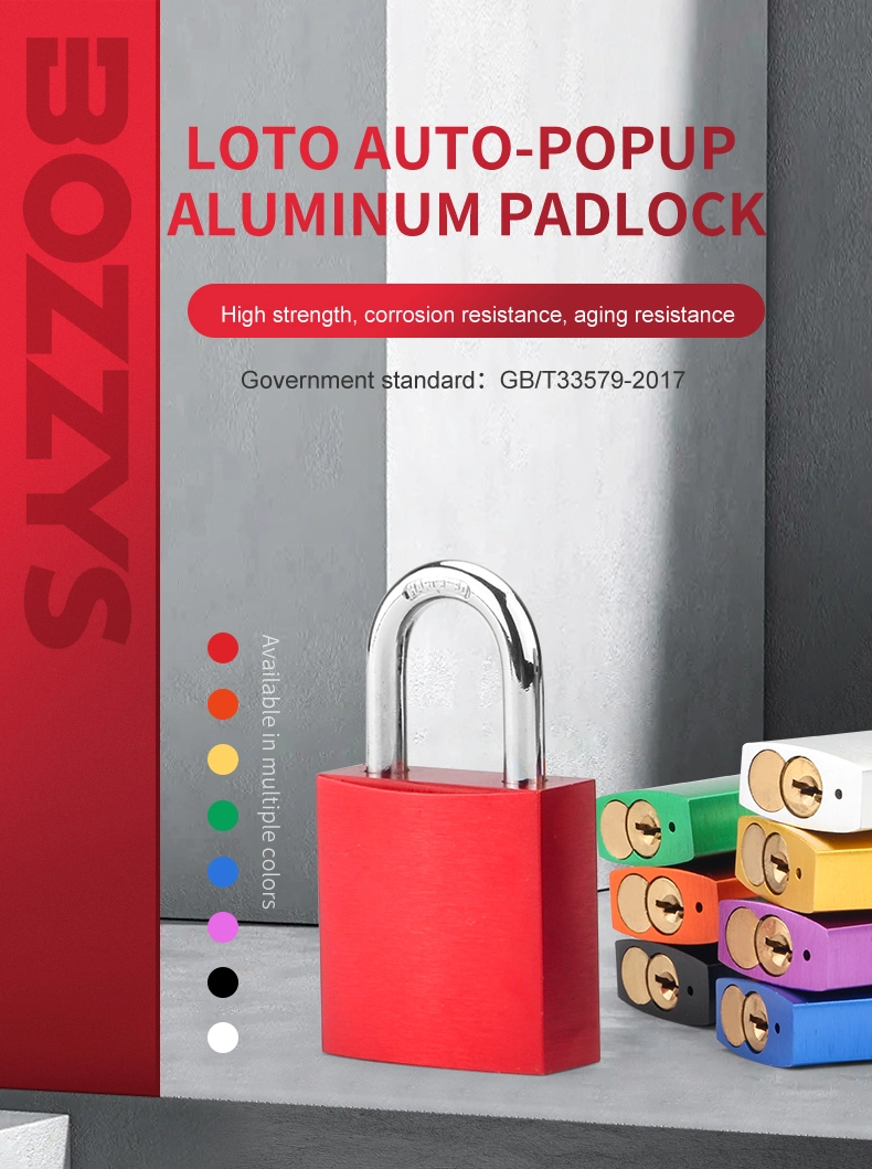 Industrial Keyed Alike Aluminium Padlock with 5*20mm Steel Shackle and Master Key