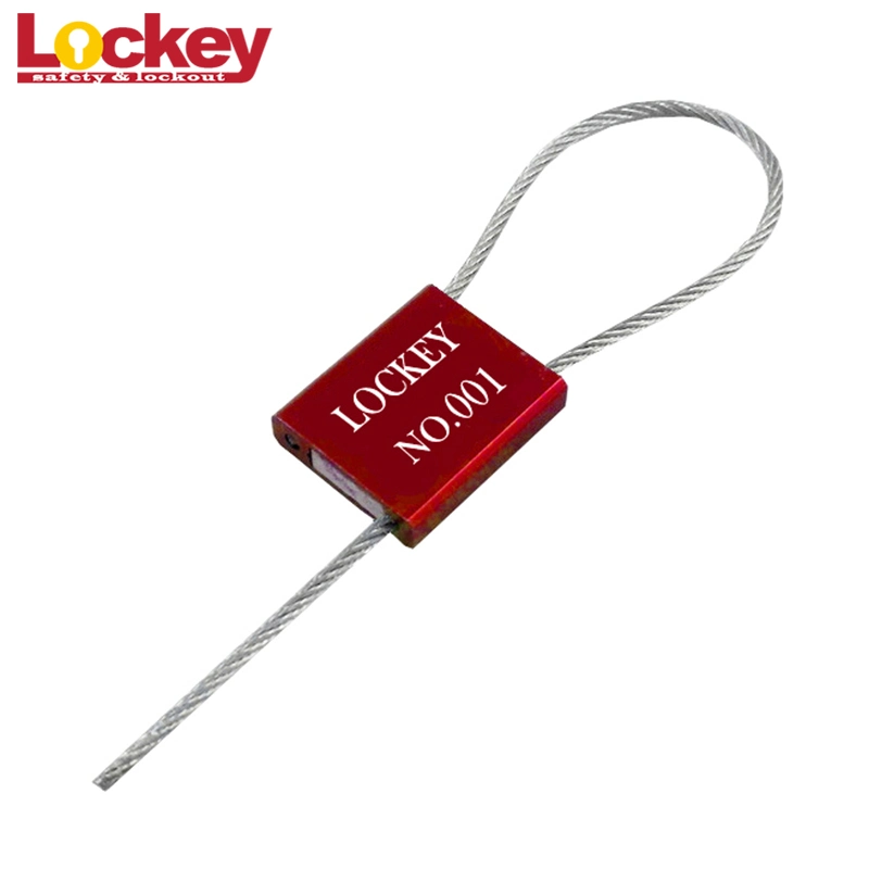 Lockey Customized Length Aluminum Alloy Body Car Seal Safety Lockout