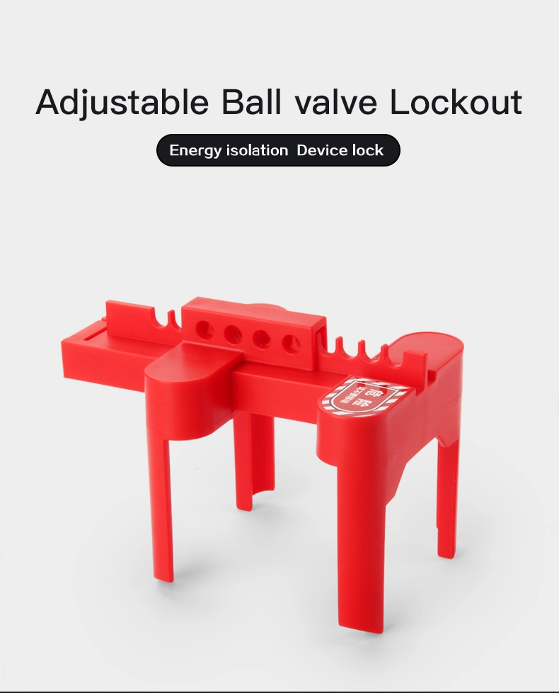 Adjustable Ball Valve Lockout for Industrial Lockout-Tagout