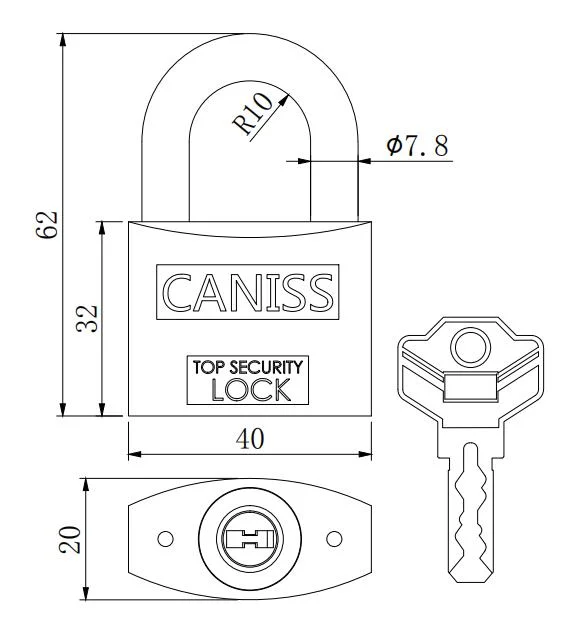 Security Euro Cylinder Key Code Door Lock Number Padlock