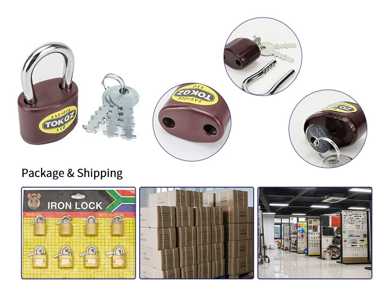 Excellent Quality Heavy Duty Custom Logo Master Key Safe and Reliable Rectangle Brass Padlock