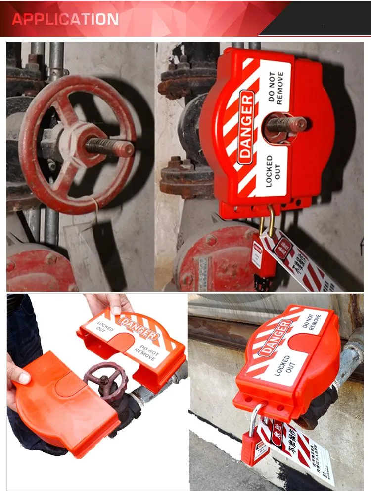 Durable Polypropylene Adjustable Gate Valve Lockout