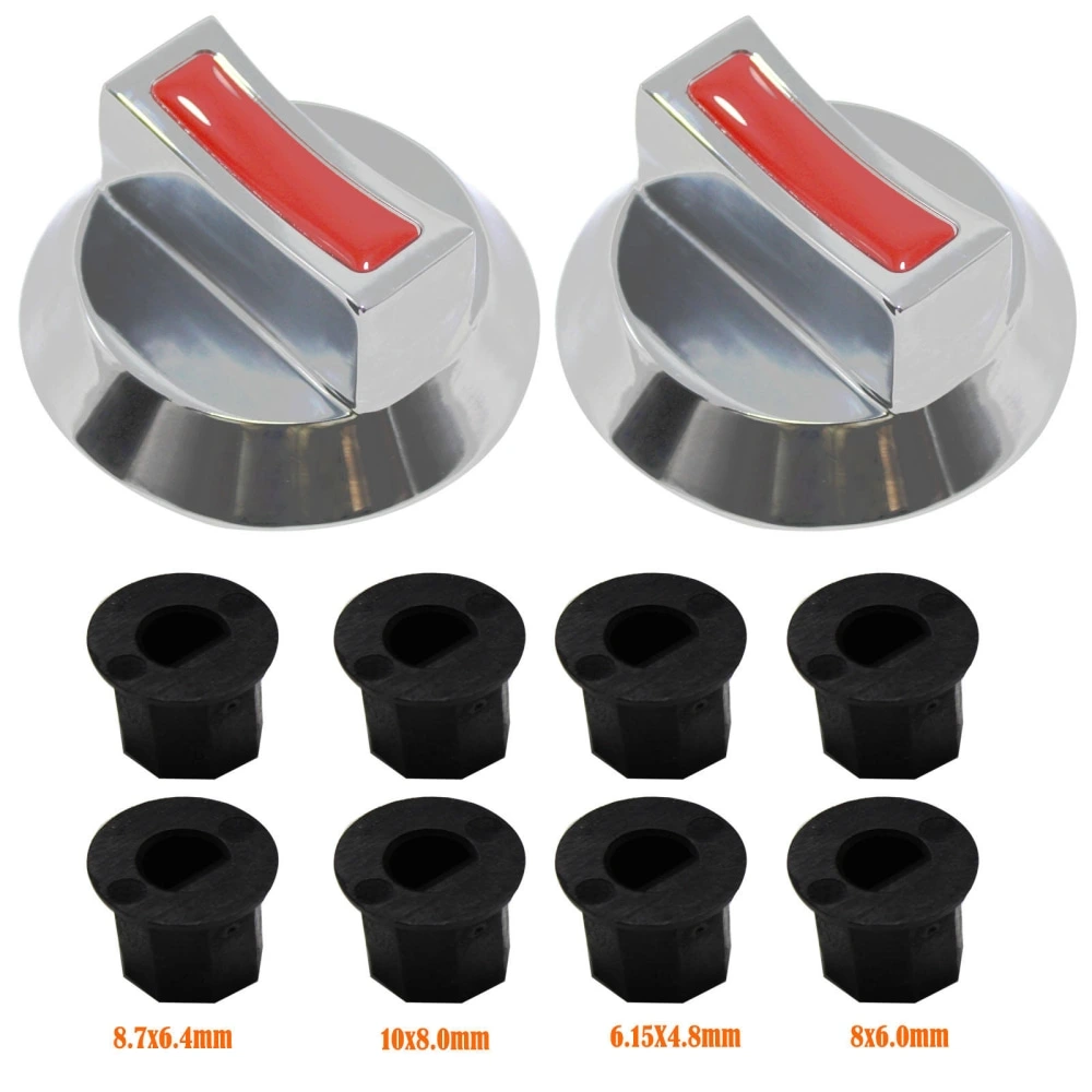 Universal Gas Metal Control Knob Switch for Frying Stove Parts 8.7mm Stem for Valve 1PC