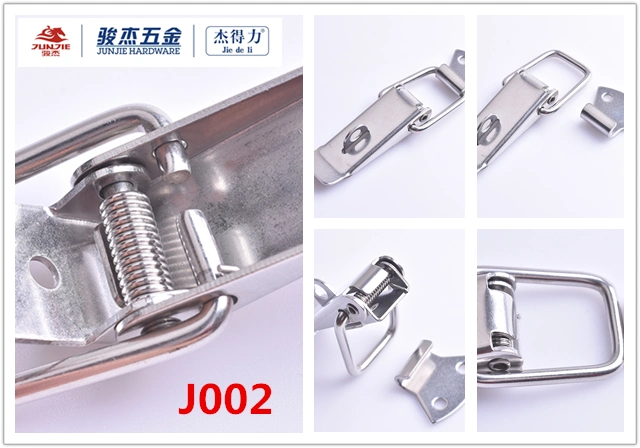 Toolbox Stainless Steel Toggle Latch Hasps Spring Loaded Latch Toggle Hasp Lock J002