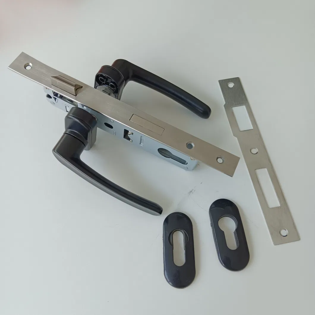 Handle Lock for Steel Plastic Doors with Zinc Alloy Lock Body