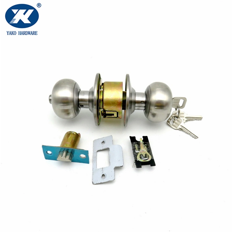 Stainless Steel Home Door Safety Security Cylindrical Round Knob Lock