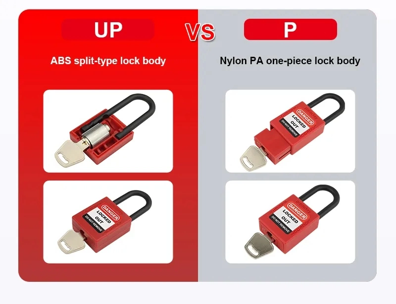 OEM Custom Label 38mm Safety Padlock Lockout with Security Lock Steel