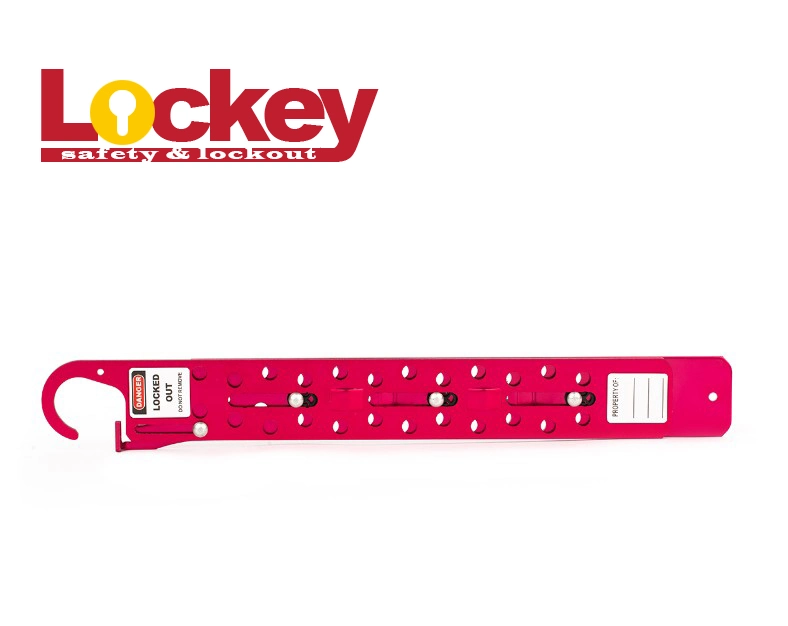 Lockey Industrial Safety Aluminum Lockout Hasp with 1&quot;Lock Shackle 24 Holes