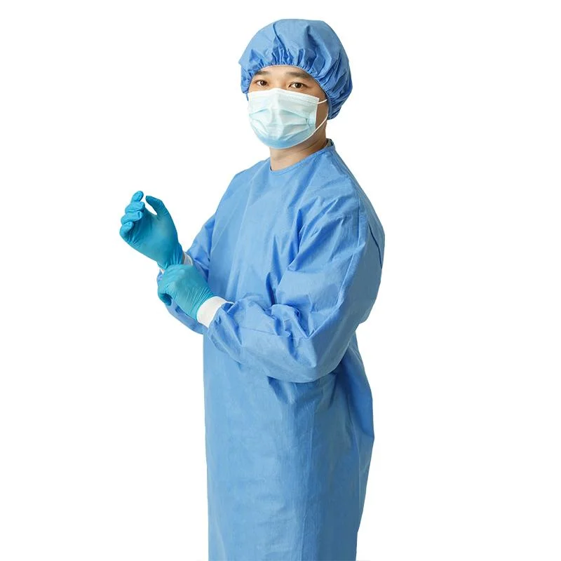 Disposable Ethylene Oxide Sterilization Medical Surgical Isolation Gown for Hospitals