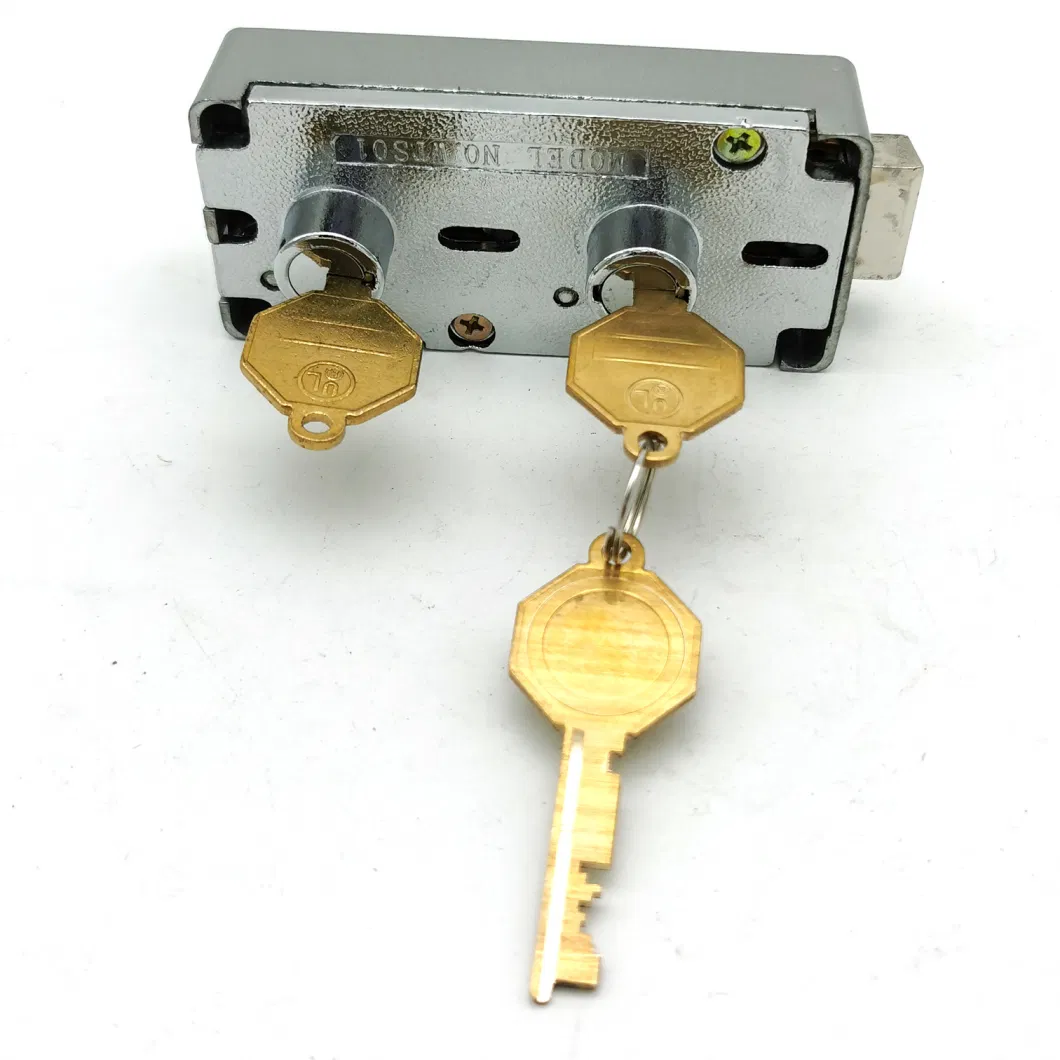 Brass Finish Changeable Safe Deposit Lock Wts01 for Bank Cabinet