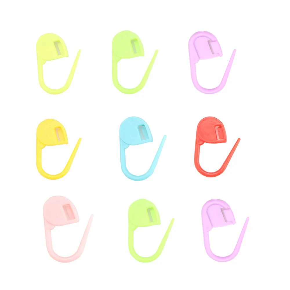 Mix Color Plastic Knitting Tool Locking Stitch Markers Crochet Knitting Tools