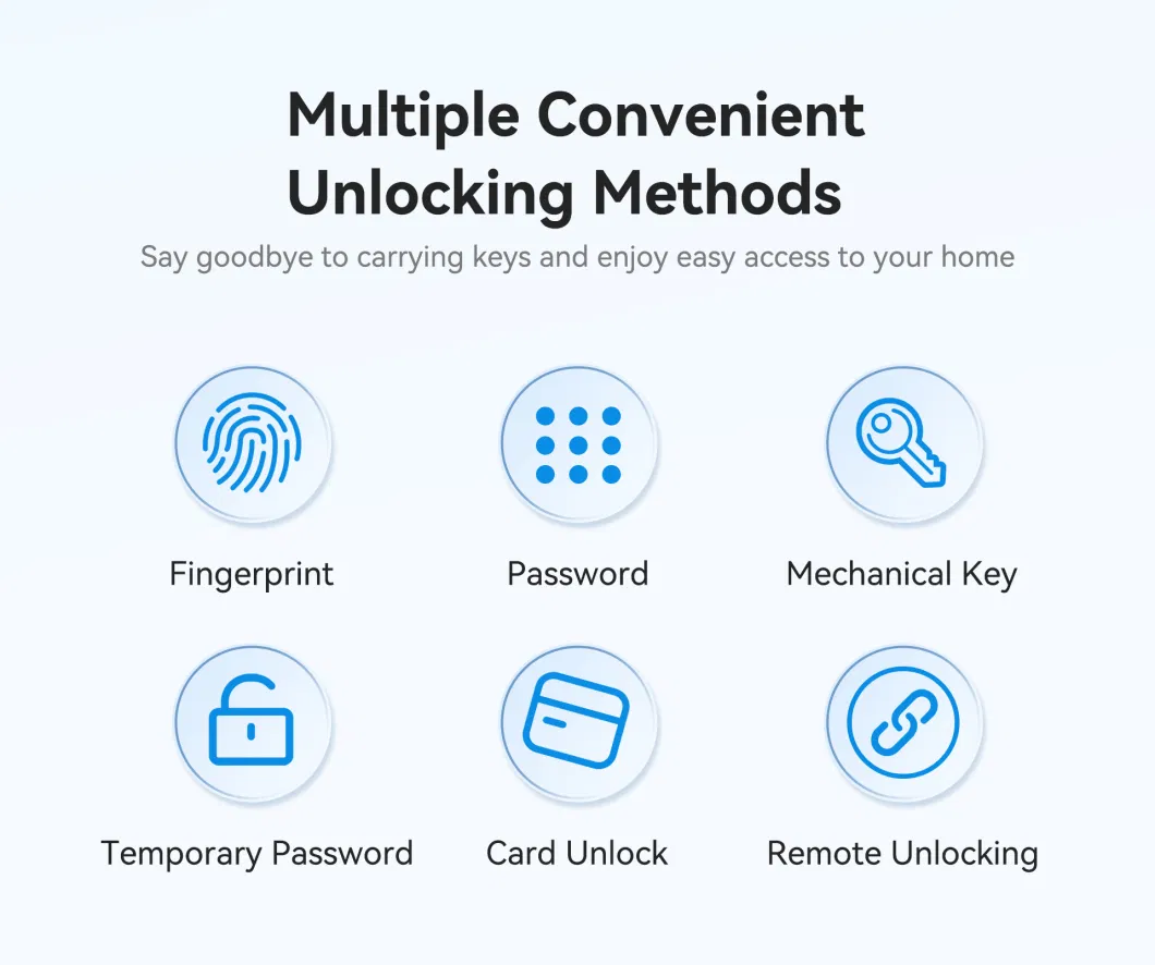 Security System Integration Auto-Locking Feature Fingerprint Keyless Door Lock