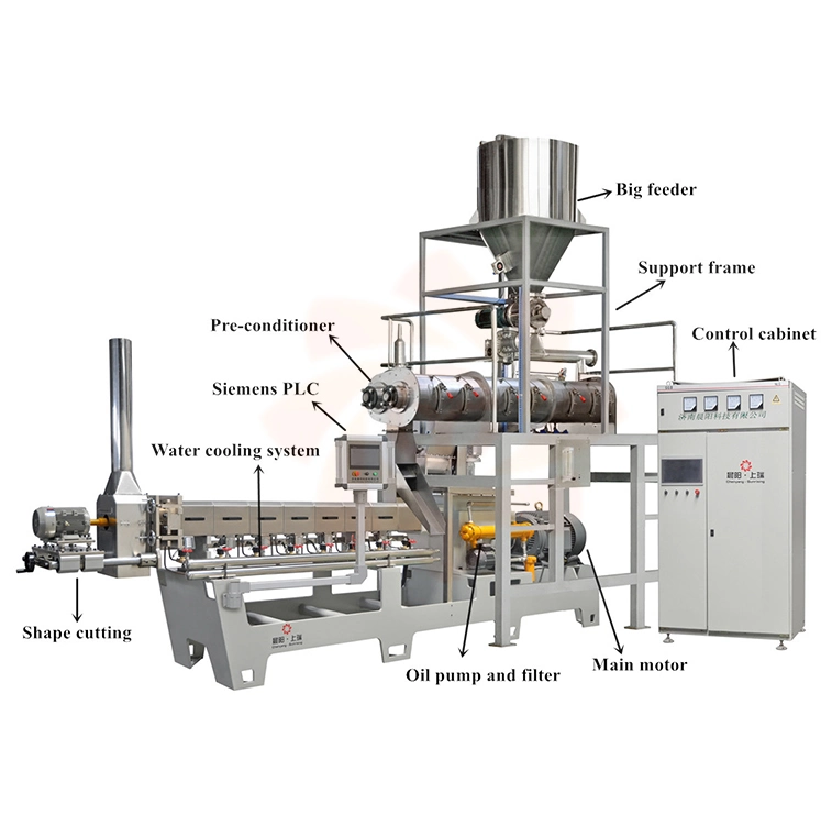 Textured Soy Protein Isolation Meat Extruder Machine Soy Protein Food Processing Line with 200kg/H