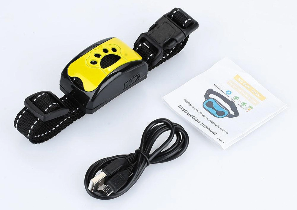 Intelligent Recognition Automatic Locking Bark Stopper Anti-Barking Rechargeable Waterproof Dog Training Device