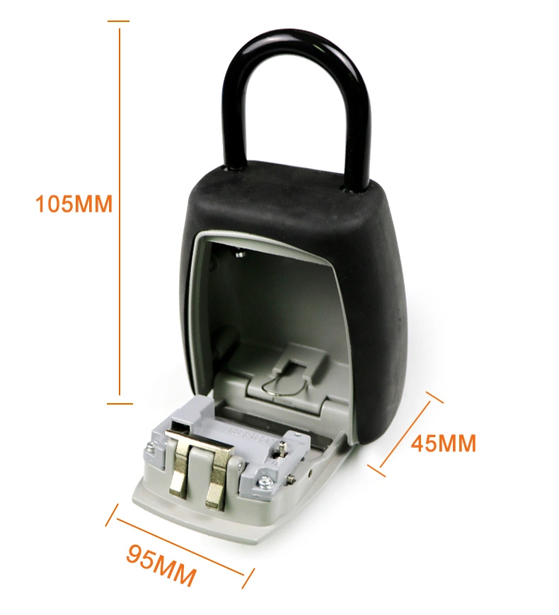 Metal Portable Large Storage Capacity 4 Digital Combination Key Lockbox