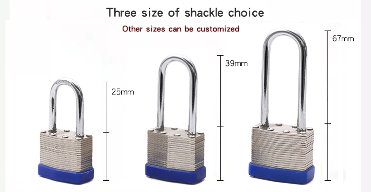 Custom Anti-Theft 40mm Laminated Padlock Safety Padlock with Two Keys