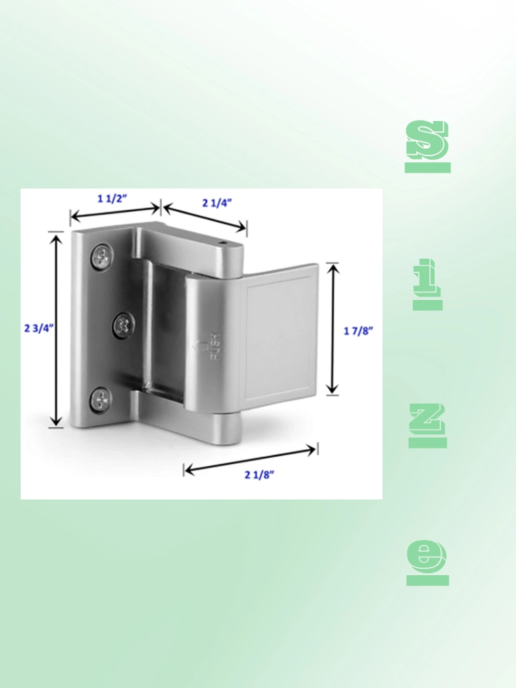 Aluminum Home Hotel Security Blocker Reinforcement Lock Door Guard