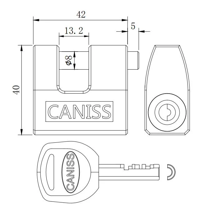 Security Euro Cylinder Key Code Door Lock Number Padlock