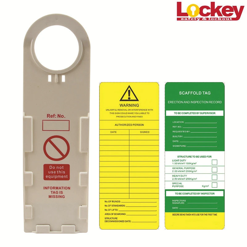 Multifunctional Scaffolding Tag for Safety Lockout