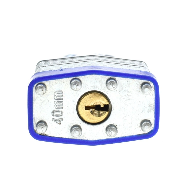 Yh9110 Plastic Covered with Master Key Shape Outdoor Combination Laminated Padlock