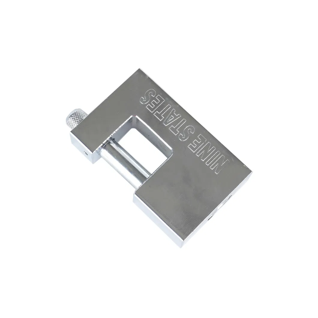 Thick High Quality and High Security Rectangular Hardened Steel Padlock