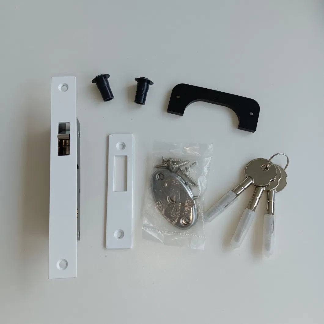 Handle Lock for Steel Plastic Doors with Zinc Alloy Lock Body