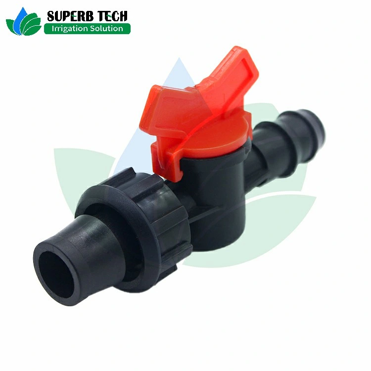 POM PP Mini Valve Barb-Lock Vale for Tape DN16*17 Agricultural Offtake Valve