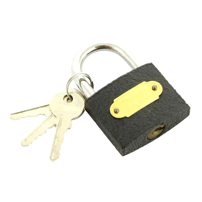 38mm Top Security Hardware Brass Cylinder Iron Padlock