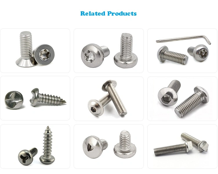 Wholesale Pan Torx Head Security Self Drill Screw Pneumatic Valve Safety Bolt